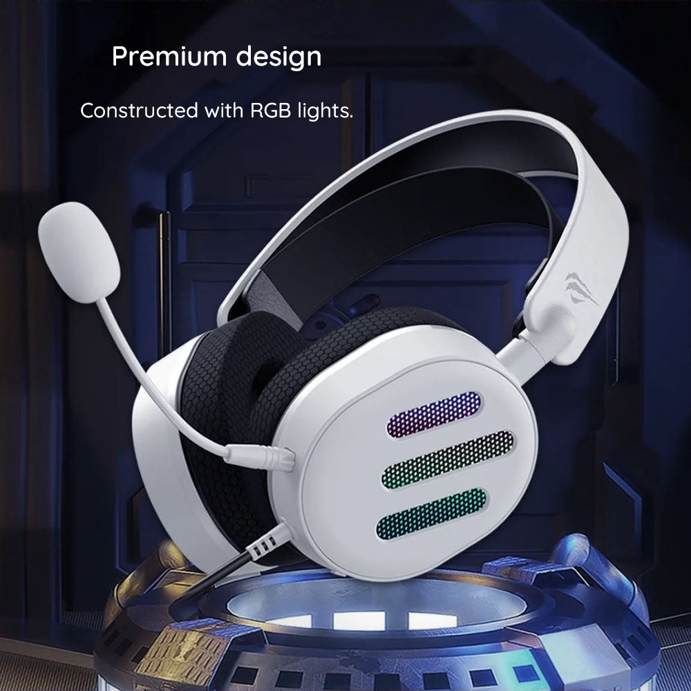 Casti Havit Gaming (H2038U), with Microphone, 50mm Speaker, USB, 2m, Negru