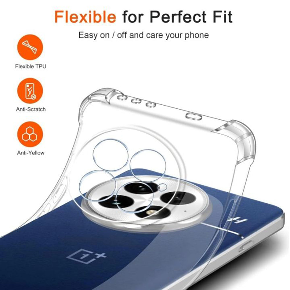 Husa de protectie Techsuit Shockproof Clear Silicone compatibil cu OnePlus 13, Transparent