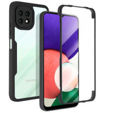 Folie de protectie Techsuit ColorVerse 360 Series + compatibil cu Samsung Galaxy A22 5G, Negru