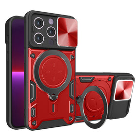 Husa de protectie Techsuit CamGuard Pro compatibil cu iPhone 13 Pro, Rosu