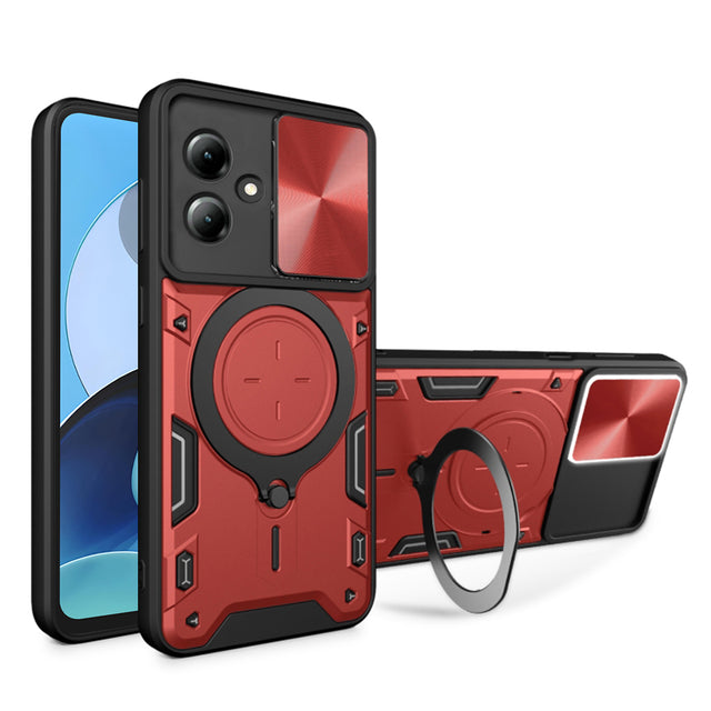 Husa de protectie Techsuit CamGuard Pro compatibil cu Motorola Moto G14, Rosu