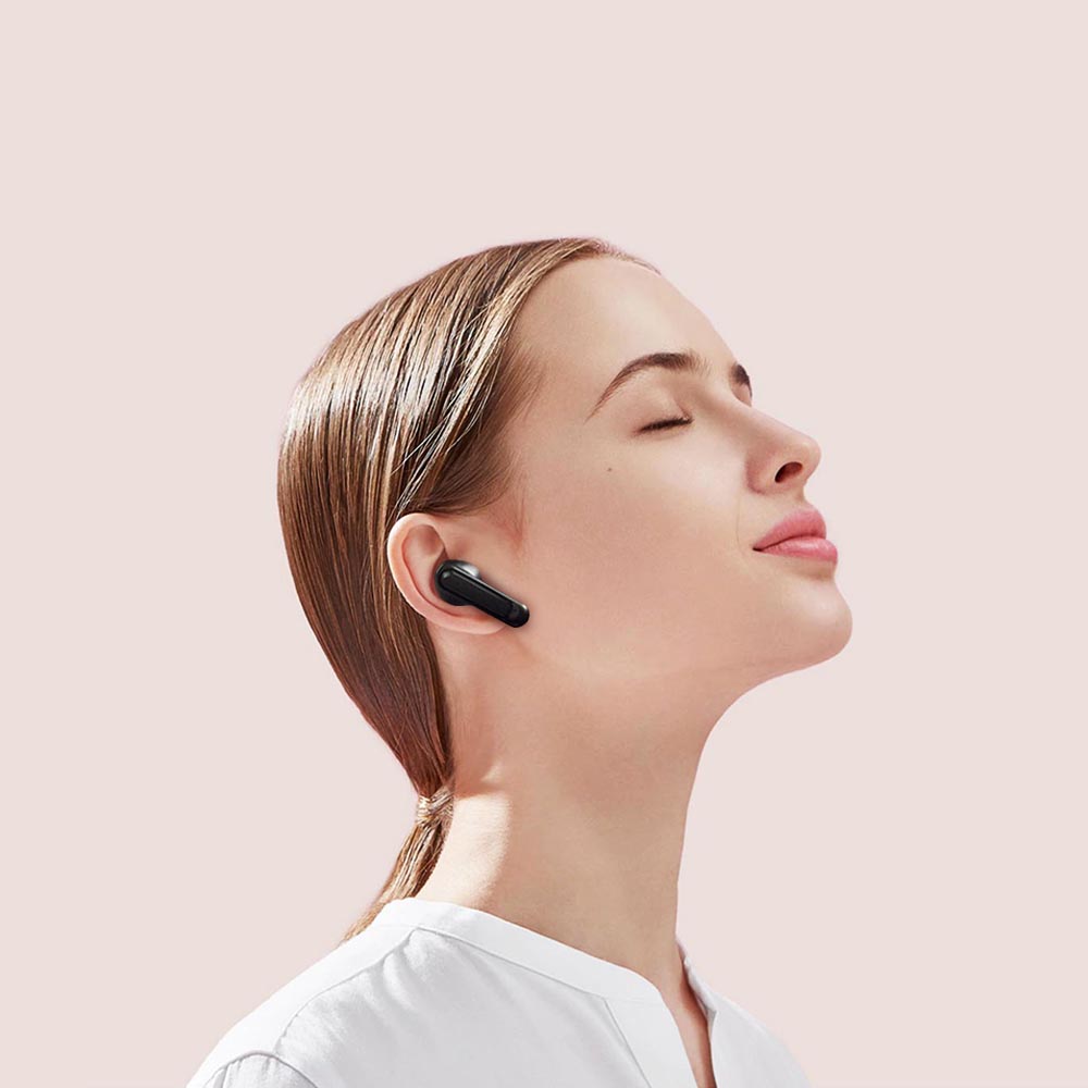 Casti Acefast (W1), Type-C, TWS, Bluetooth 5.4, Call Noise Reduction, IPX4, LED Digital Display, Negru