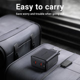 Incarcator Acefast (A49), 2x Type-C, Universal Charger, GaN Technology, PD35W, Negru