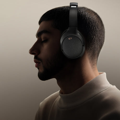 Casti Acefast Wireless Headset (H6), Type-C, Bluetooth 5.3, Active Noise Reduction, IPX4, 500mAh, Hi-Fi Sound, Alb