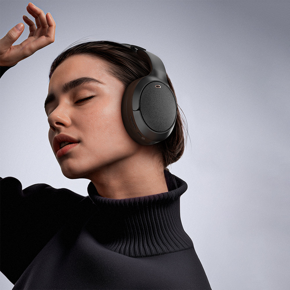 Casti Acefast Wireless Headset (H6), Type-C, Bluetooth 5.3, Active Noise Reduction, IPX4, 500mAh, Hi-Fi Sound, Alb