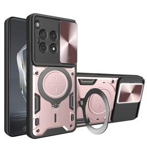 Husa de protectie Techsuit CamGuard Pro compatibil cu OnePlus 12R, Roz Auriu