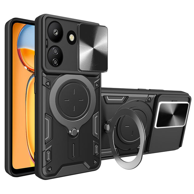 Husa de protectie Techsuit CamGuard Pro compatibil cu Xiaomi Redmi 13C 4G / Poco C65, Negru