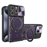 Husa de protectie Techsuit CamGuard Pro compatibil cu iPhone 15 Pro, Mov