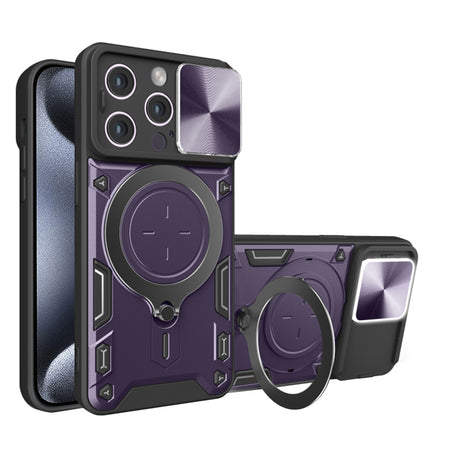 Husa de protectie Techsuit CamGuard Pro compatibil cu iPhone 15 Pro, Mov