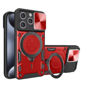 Husa de protectie Techsuit CamGuard Pro compatibil cu iPhone 15 Pro Max, Rosu