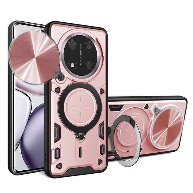 Husa de protectie Techsuit CamGuard Pro compatibil cu Honor Magic7 Lite / X9c, Roz Auriu