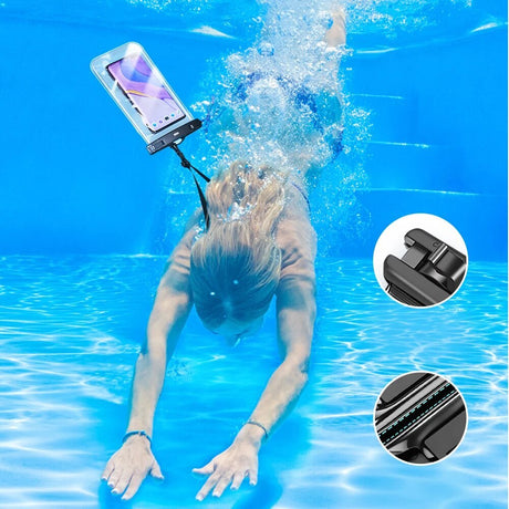 ESR Waterproof Case, IPX8, for Phone 6.5", Negru