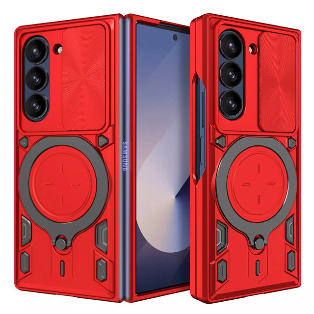 Husa de protectie Techsuit CamGuard Pro compatibil cu Samsung Galaxy Z Fold6, Rosu