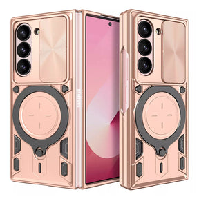 Husa de protectie Techsuit CamGuard Pro compatibil cu Samsung Galaxy Z Fold6, Roz Auriu