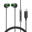 Casti Acefast Wired earphones (L5), Type-C, In-ear, with Microphone, 1.2m, Negru