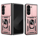 Husa de protectie Techsuit CamShield Series compatibil cu Samsung Galaxy Z Fold6, Roz Auriu
