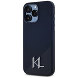 Husa de protectie Karl Lagerfeld Silicone MagSafe (KLHMP15LSCMKMPCK) compatibil cu iPhone 15 Pro, Shadow Metal Initial