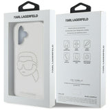 Husa de protectie Karl Lagerfeld IML Rhinestones (KLHCP16SHKHDCELT) compatibil cu iPhone 16, Karl Head Transparent