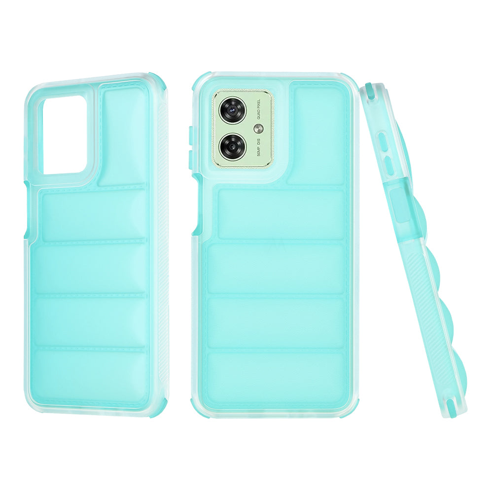 Husa de protectie Techsuit Wave Shield compatibil cu Motorola Moto G54, Turcoaz