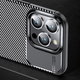 Husa de protectie Techsuit CarbonFiber compatibil cu OnePlus 13R, Negru
