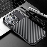 Husa de protectie Techsuit CarbonFiber compatibil cu OnePlus 13R, Negru