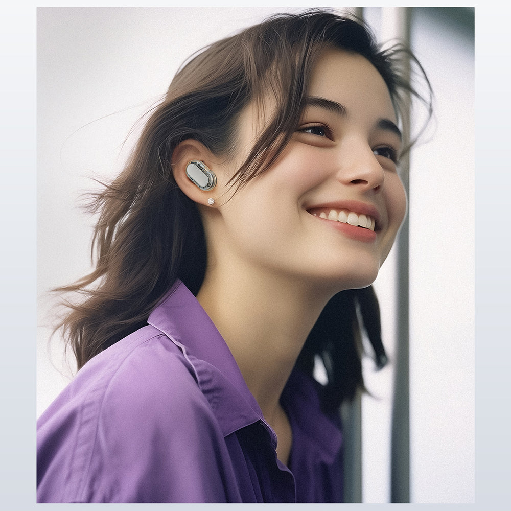 Casti Acefast Acefit Neo (FA003), USB-C, IPX4, Bluetooth 5.3, Call Noise Reduction, Bass Effect, 550mAh, Alb
