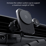 Suport Acefast with Wireless Charging (D18), for iPhone, 2in1 Wireless Fast Charging, for Air Vant, Lock Clip, Negru