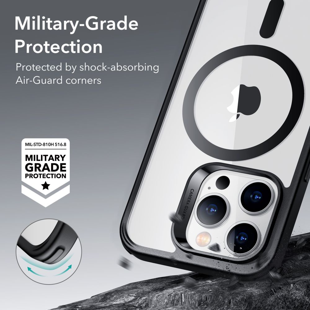 Husa de protectie ESR Classic Hybrid compatibil cu iPhone 14 Pro, Negru