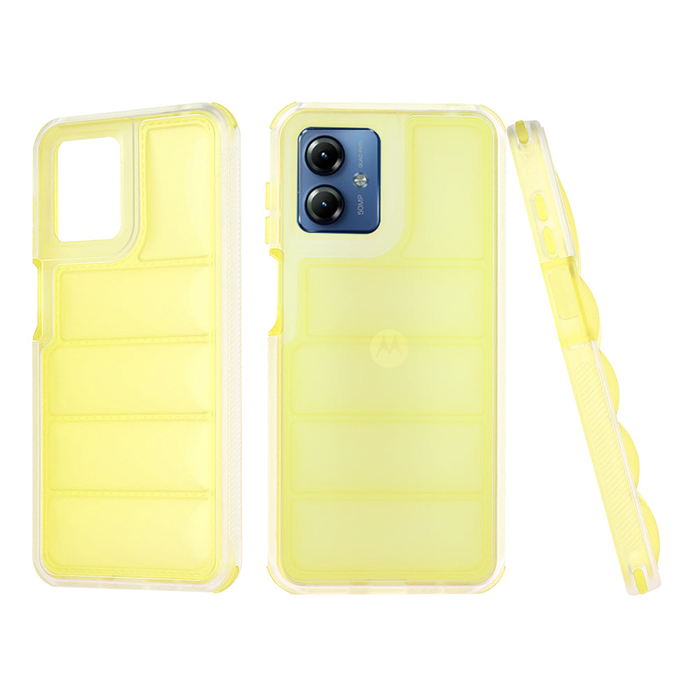 Husa de protectie Techsuit Wave Shield compatibil cu Motorola Moto G14, Galben
