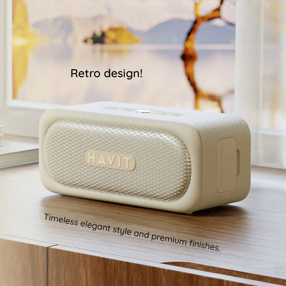 Casti Havit Wireless Speaker (SK905BT), Type-C, Bluetooth 5.3, TWS, TF, AUX, Hands-Free Call, IPX7, 2000mAh, Negru