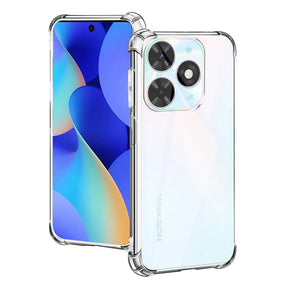 Husa de protectie Techsuit Shockproof Clear Silicone compatibil cu Tecno Spark 20, Transparent
