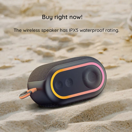 Casti Havit Wireless Speaker (SK809BT), USB-C, Bluetooth 5.3, TWS, TF, USB, FM, AUX, Hands-Free Call, RGB, IPX5, 1200mAh, Violet