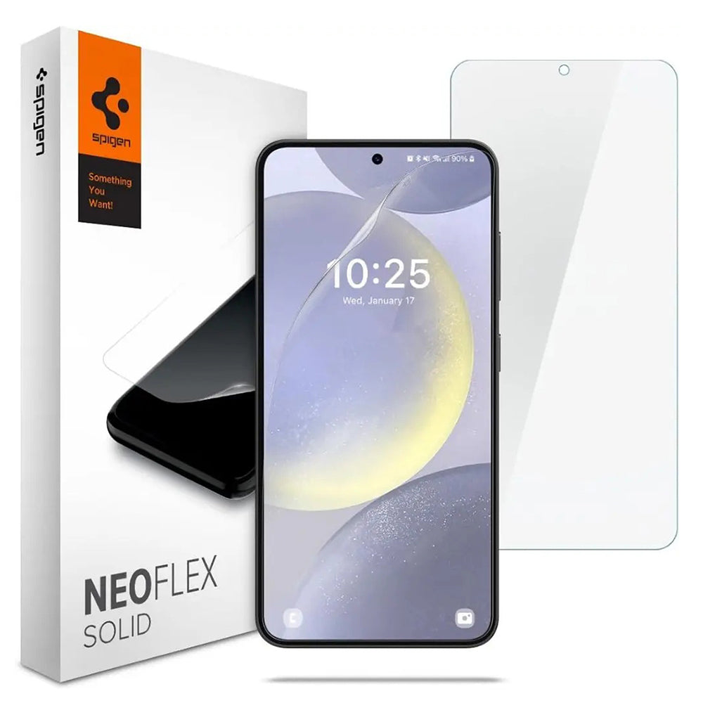 Folie de protectie Spigen (set de 2) Neo Flex Solid (AFL07439) compatibil cu Samsung Galaxy S24, Transparent