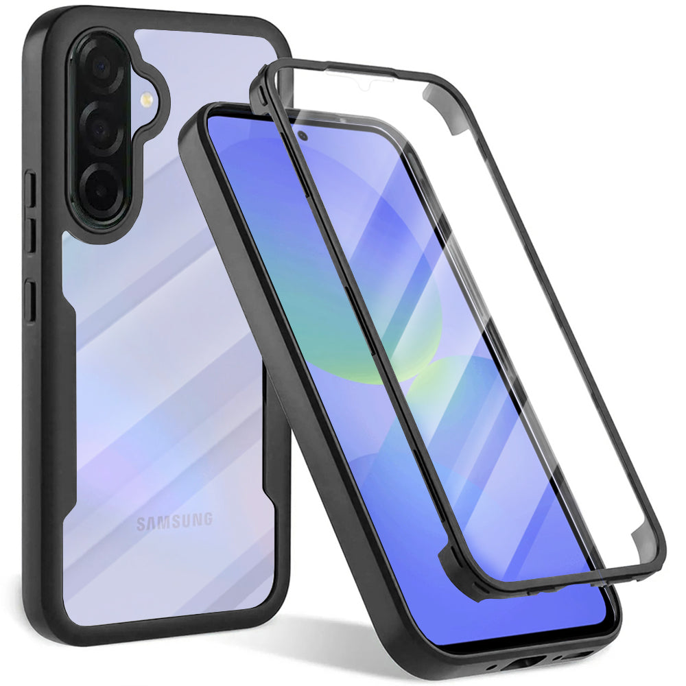 Folie de protectie Techsuit ColorVerse 360 Series + compatibil cu Samsung Galaxy A36 5G / A56 5G, Negru