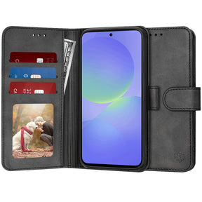 Husa de protectie Techsuit Diary Book compatibil cu Samsung Galaxy A36 5G, Negru