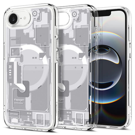 Husa de protectie Spigen Ultra Hybrid Zero One MagSafe (ACS09142) compatibil cu iPhone 16e / iPhone 17e, Alb