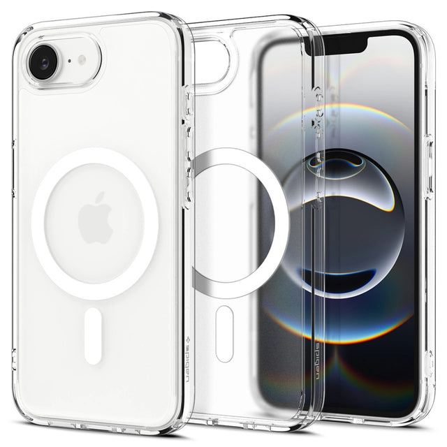 Husa de protectie Spigen Ultra Hybrid MagSafe (ACS09145) compatibil cu iPhone 16e / iPhone 17e, Frost White