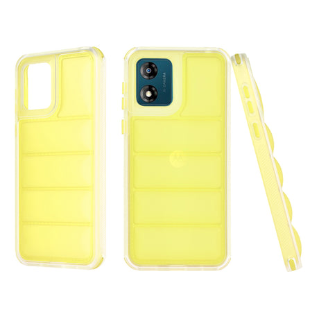 Husa de protectie Techsuit Wave Shield compatibil cu Motorola Moto E13, Galben