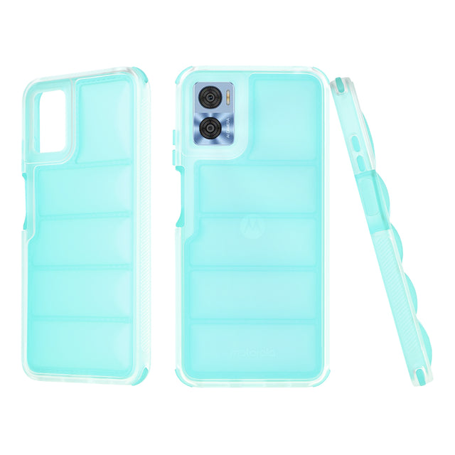 Husa de protectie Techsuit Wave Shield compatibil cu Motorola Moto E22 / Moto E22i, Turcoaz