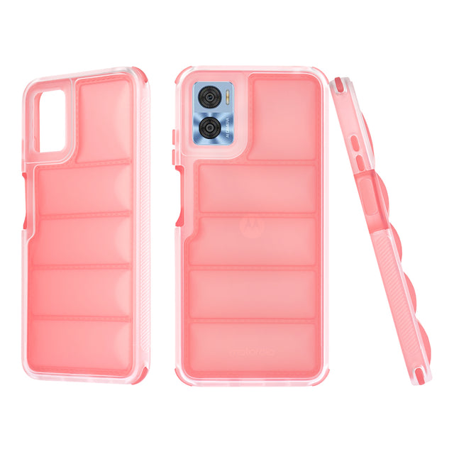 Husa de protectie Techsuit Wave Shield compatibil cu Motorola Moto E22 / Moto E22i, Rosu