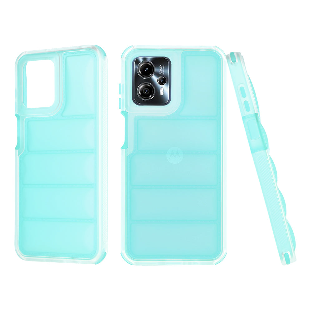 Husa de protectie Techsuit Wave Shield compatibil cu Motorola Moto G13 / G23 / G53, Turcoaz