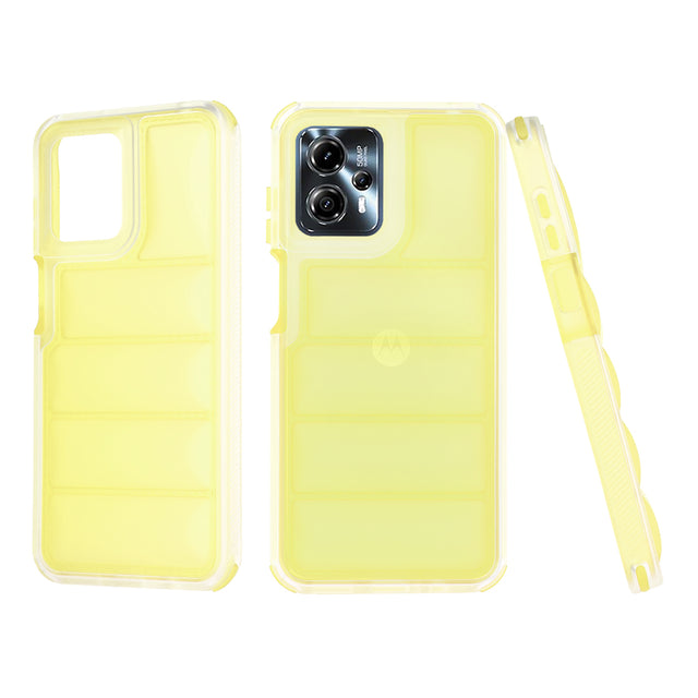 Husa de protectie Techsuit Wave Shield compatibil cu Motorola Moto G13 / G23 / G53, Galben