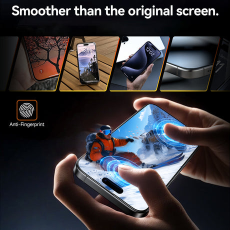 Folie de protectie Torras GlassGo Install Master compatibil cu iPhone 16, Negru