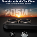 Folie de protectie Torras Lensguard Camera compatibil cu iPhone 16 / iPhone 16 Plus, Titanium Grey