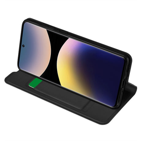 Husa de protectie Techsuit Magskin Book compatibil cu Xiaomi Redmi Note 14 Pro 4G, Negru