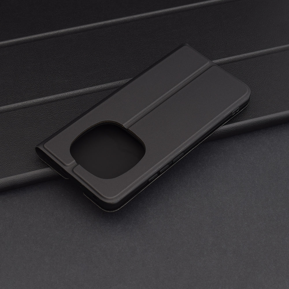 Husa de protectie Techsuit Magskin Book compatibil cu Xiaomi Redmi Note 14 Pro 4G, Negru
