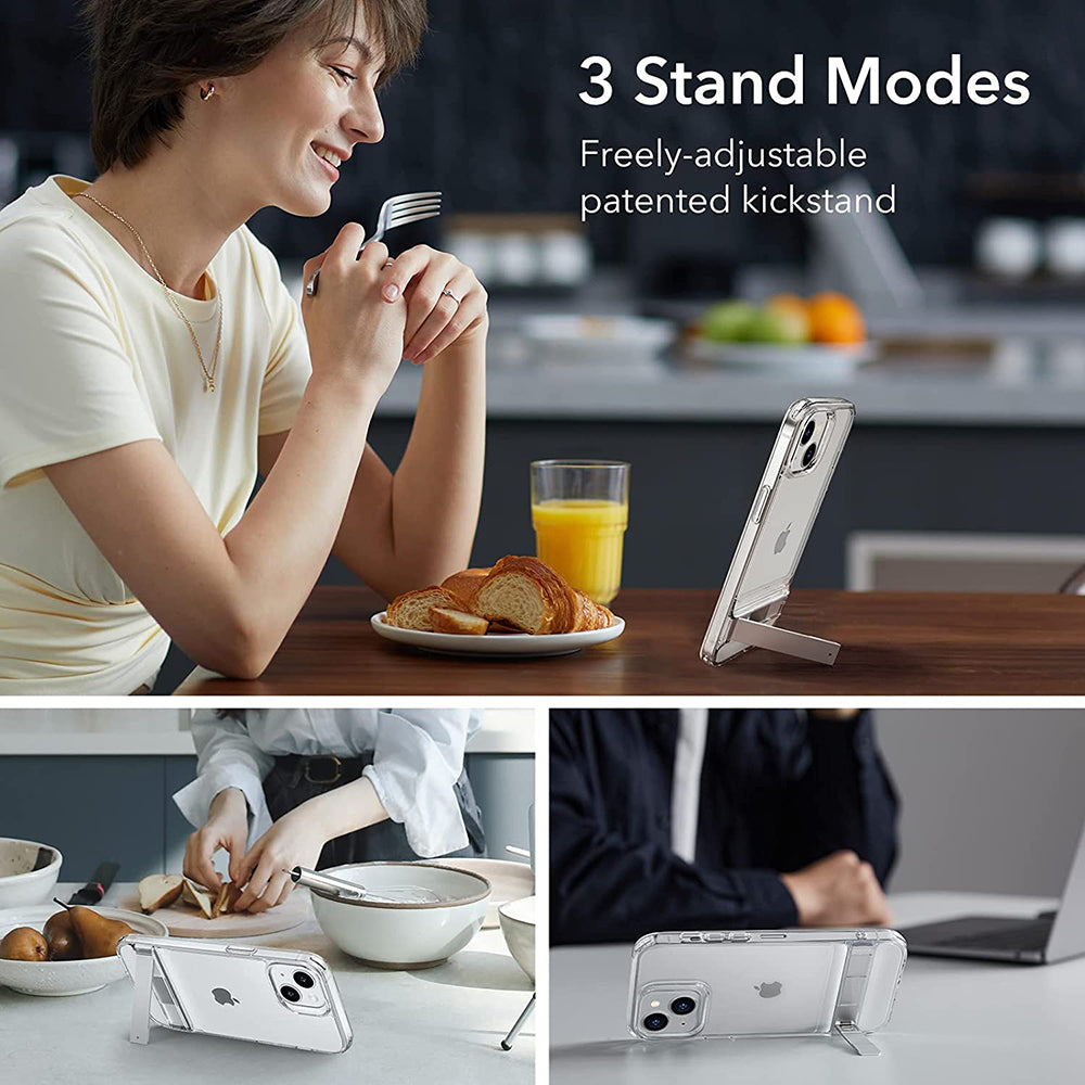 Husa de protectie ESR Air Shield Boost Kickstand compatibil cu iPhone 14 Plus, Transparent