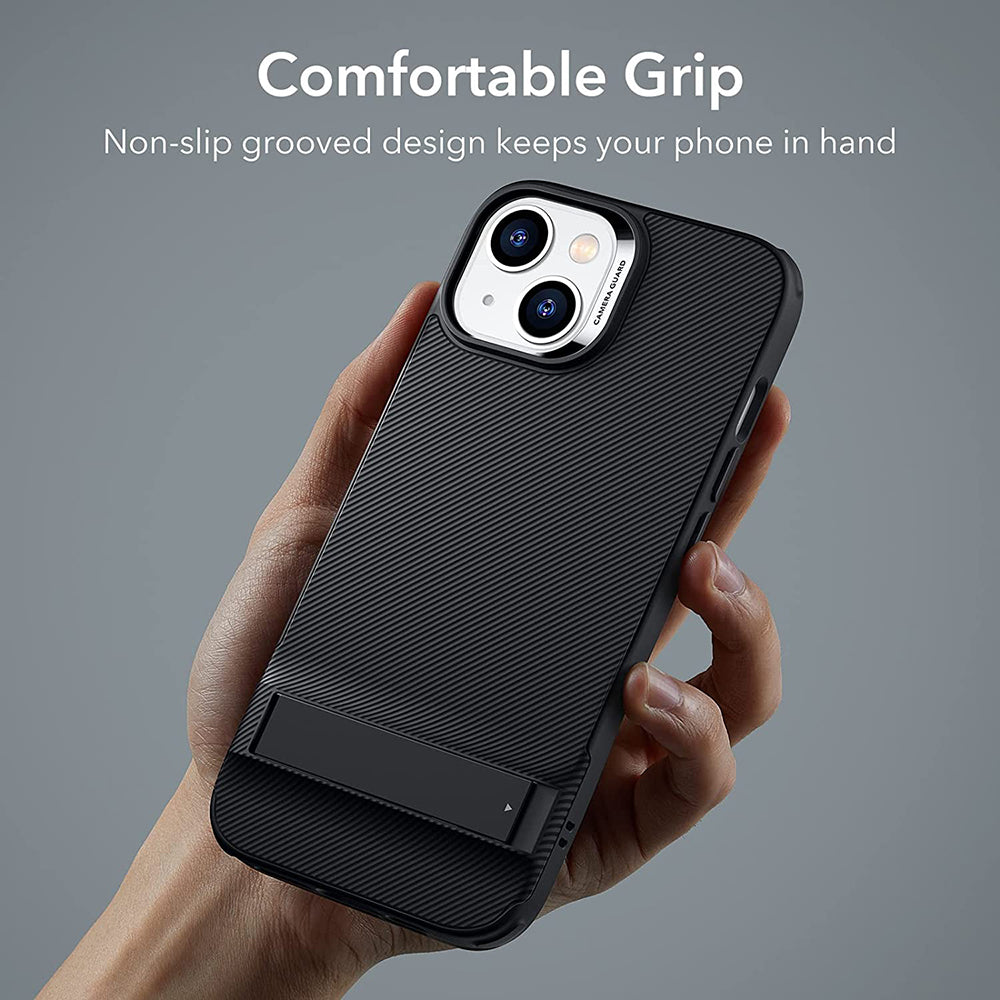 Husa de protectie ESR Air Shield Boost Kickstand compatibil cu iPhone 14 Plus, Translucent Black