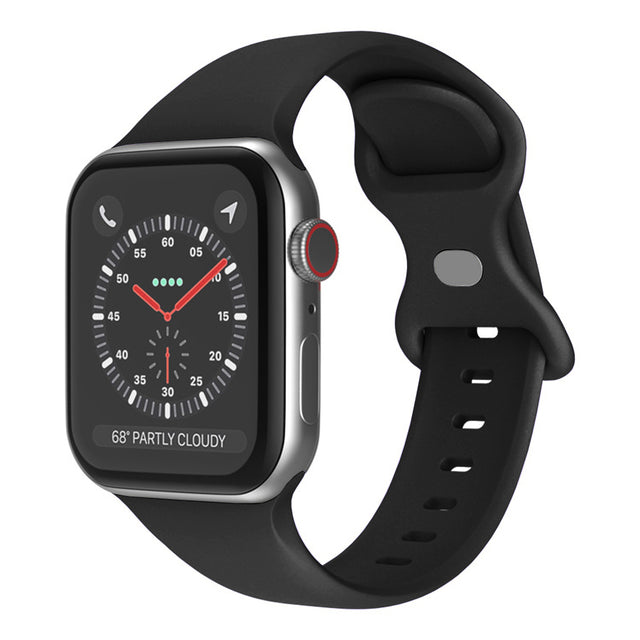 Curea smartwatch Techsuit Watchband (W031) compatibil cu Apple Watch 1/2/3/4/5/6/7/8/9/10/11/SE/SE 2/SE 3 (38/40/41/42mm), Negru