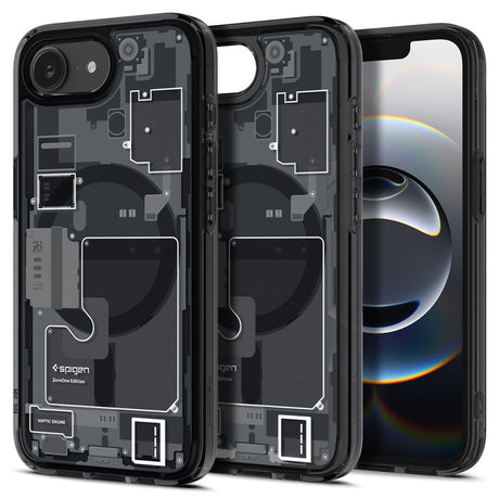 Husa de protectie Spigen Ultra Hybrid Zero One MagSafe (ACS09141) compatibil cu iPhone 16e / iPhone 17e, Negru